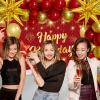 Red and Gold Birthday Decorations for Women Men Girls Boys, 72pcs Red and Gold Party Decorations Happy Birthday Backdrop Burgundy Confetti Star Balloon Arch Table Cloth Party Supplies view 2