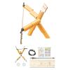 Colaxi Bamboo Man Battle Wooden Fencing Puppets Party Favor Fun Wooden Table Battle Toys 2 Player for Adults, Kids, Wood Metal Tool view 1