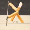 Colaxi Bamboo Man Battle Wooden Fencing Puppets Party Favor Fun Wooden Table Battle Toys 2 Player for Adults, Kids, Wood Metal Tool view 4