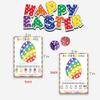 BEUFSE Easter Egg Roll Dice Game, Roll The Egg Game with Two Dices for Easter, Easter Roll The Dice Game, Easter Party Game Supplies, Fun Easter Games for Family -STPD03 view 2