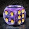 Solid Acrylic Jumbo 40MM Pearl Violet D6 Dice, Big Playing Dice view 2