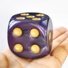 Solid Acrylic Jumbo 40MM Pearl Violet D6 Dice, Big Playing Dice view 4