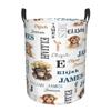 Monkey Nursery Decor Name Baby Hampers Personalized Baby Bin Clothes Hamper Custom Laundry Basket Hamper Kids Organizers Collapsible Hamper for Boy Girl Baby Gift Baskets view 1