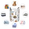 Monkey Nursery Decor Name Baby Hampers Personalized Baby Bin Clothes Hamper Custom Laundry Basket Hamper Kids Organizers Collapsible Hamper for Boy Girl Baby Gift Baskets view 4