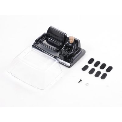 FMS FCX18 Simulation Mini RC Cars RC Crawler RC Trucks Decoration Parts :FCX18 Chervolet K10 Cockpit and Driver B Set with Brown Hair