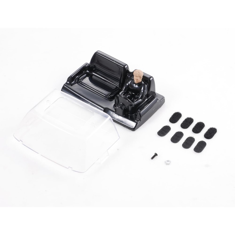 FMS FCX18 Simulation Mini RC Cars RC Crawler RC Trucks Decoration Parts :FCX18 Chervolet K10 Cockpit and Driver B Set with Brown Hair