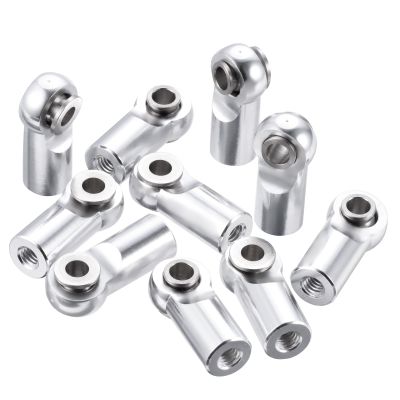 10pcs Metal Tie Rod End Balls M2.5 Ball Joint Head for RC Crawler Car Upgrade Parts (Silver)