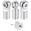 10pcs Metal Tie Rod End Balls M2.5 Ball Joint Head for RC Crawler Car Upgrade Parts (Silver) view 2