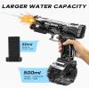 2025 Upgraded Electric Water Gun with LED Lights and Type-C Charging,Transparent Automatic Squirt Guns High Powered IP67 Waterproof,Up to 26FT Longer Range Water Pistol,for Kids and Adults (Black) view 3