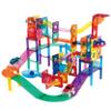 PicassoTiles 108PC Marble Run + 30PC Magnetic Race Car Track Fun & Creative Playset: STEAM Learning, Enhance Construction Skills, Hand-Eye Coordination and Fine Motor Skills, Gift for Boys and Girls view 2