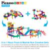 PicassoTiles 108PC Marble Run + 30PC Magnetic Race Car Track Fun & Creative Playset: STEAM Learning, Enhance Construction Skills, Hand-Eye Coordination and Fine Motor Skills, Gift for Boys and Girls view 4