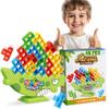 Lktvys Stacking Balance Game for Kids & Adults - 3D Colorful Dinosaur Blocks 48PCS, Fine Motor Skill Development Toy, Retro Block Puzzle-Inspired Board Game, Gift for Ages 3+ view 1