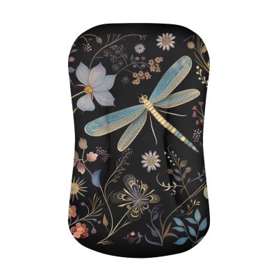 ZOUTAIRONG Flower Dragonfly Bassinet Sheet Set Snug Fitted Cradle Fitted Sheets Stretchy Ultra Soft for Oval Rectangle Hourglass Bassinet Mattress Unisex Boy Girl Black