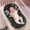 ZOUTAIRONG Flower Dragonfly Bassinet Sheet Set Snug Fitted Cradle Fitted Sheets Stretchy Ultra Soft for Oval Rectangle Hourglass Bassinet Mattress Unisex Boy Girl Black view 3