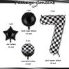 40 Inch Checkered Number Balloon 7 Black and White Race Car Birthday Balloons Baby Hippie Smile Party Shower Boys 7th Birthday Race Car Theme Party Decor Supplies 5 Pcs view 2