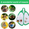 2 Pcs Mini Butterfly Habitat Cage- 10 x 8.8 x 8 Inch Collapsible Insect Mesh Cage- Portable Butterfly Net Habitat with Zipper for Transporting and Raising view 4