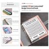 100 Envelope Savings Challenge, Paper Money Collection Album Large Coins Bill Storage Book (Size : Pink) view 3