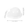 LOGOFUN 40Pcs Mini Construction Hat Tiny Safety Helmet Plastic Miniature Construction Doll Hats Small Safe Hat Bottle Topper for Dollhouse Doll Dress Up Accessories - White view 2