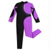 FEESHOW Girls Boys One Piece Full Length Unitards Gymnastics Bodysuit Kids Spandex Zentai Leotard Ballet Costumes Purple B 6 Years view 3