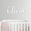 WOMB Custom Personalised Wooden Name Signs- Children's Name Wall Decor Wooden Letters Wooden Names Wall Names Wall Letter (Length 25cm (9.9in)) view 1