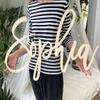 WOMB Custom Personalised Wooden Name Signs- Children's Name Wall Decor Wooden Letters Wooden Names Wall Names Wall Letter (Length 25cm (9.9in)) view 2