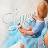 WOMB Custom Personalised Wooden Name Signs- Children's Name Wall Decor Wooden Letters Wooden Names Wall Names Wall Letter (Length 25cm (9.9in)) view 3