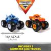 Monster Jam, Monster Dirt Arena 24-inch Playset with 2lbs of Monster Dirt and Exclusive 1:64 Scale Die-Cast view 3