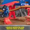 Monster Jam, Monster Dirt Arena 24-inch Playset with 2lbs of Monster Dirt and Exclusive 1:64 Scale Die-Cast view 4