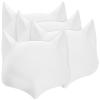 VALICLUD Fox Masks 4pcs Cat Mask Diy White Paper Masks Paintable Cosplay Accessories Mask for Party Masquerade Halloween Costume Accessory view 1