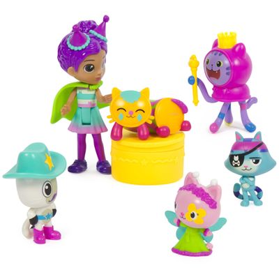Gabbys Dollhouse, Celebration Themed Figures with Gabby Girl, 5 Cat Toy Figures, Surprise Toys & Dollhouse Accessories, Kids Toys for Girls & Boys 3+