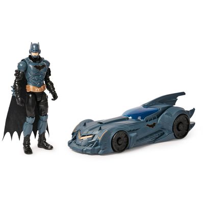 DC Comics - Batmobile + 30 Cm Action Figure - Batman Action Figure - Create Your Own Masked Fights Against the Enemy - Super Hero & Super Villain - Collectible Toy - Toy for Kids Ages 3+