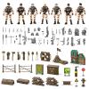 78-in-1 Army Men Toys Sets with Realistic Military Truck/Helicopter/Kayak Boat/Motorcycle/Army Men Action Figures/Weapon Gears, Army Toys Gift for Boys Kids 4-7 6-8 8-14 Fun Birthday Party Favors view 2