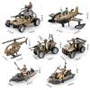 78-in-1 Army Men Toys Sets with Realistic Military Truck/Helicopter/Kayak Boat/Motorcycle/Army Men Action Figures/Weapon Gears, Army Toys Gift for Boys Kids 4-7 6-8 8-14 Fun Birthday Party Favors view 3