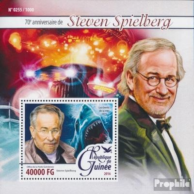 Guinea Miniature Sheet 2617 (Complete. Issue) unmounted Mint/Never hinged ** MNH 2016 Steven Spielberg (Stamps for Collectors) Celebrities/Film/Theater/Radio