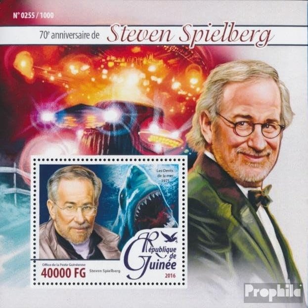Guinea Miniature Sheet 2617 (Complete. Issue) unmounted Mint/Never hinged ** MNH 2016 Steven Spielberg (Stamps for Collectors) Celebrities/Film/Theater/Radio