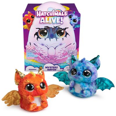Hatchimals Alive, Mystery Hatch Draggle, Surprise Interactive Toy & Egg with Mist, Lights & Sounds (Styles May Vary), Kids Toys for Girls & Boys
