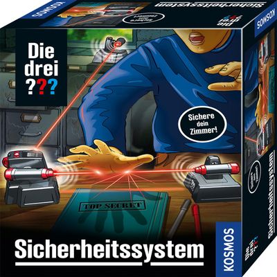 Die drei Kosmos 632489 Security System, Alarm System with LED Technology, Detective Toy Set for Children from 8 Years, Secure Your Children's Room, Gadget, Gift, Question Mark