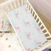 CaTaKu Baby Crib Sheets Cute Pineapple Flamingo Hawaii Mini Crib Sheets Fitted for Girls Boys,Neutral Soft Toddler Mattress Bed Sheets for Crib,28"x 52" view 2