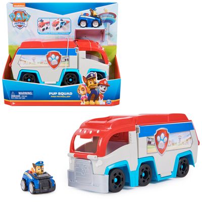 Paw Patrol: Pup Squad Patroller Team Vehicle, Toy Truck with Collectible Chase Toy Car, Kids Toys for Boys & Girls Ages 3+
