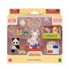 Calico Critters Baby's Toy Box - Includes Snow Rabbit and Panda Babies view 2