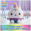 Gabby's Dollhouse Celebrations, Sprinkle Party Cakey Cat Plush, 10-Inch Interactive Stuffed Animal with Sounds, Kids Toys for Girls & Boys Ages 3+ view 2