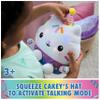 Gabby's Dollhouse Celebrations, Sprinkle Party Cakey Cat Plush, 10-Inch Interactive Stuffed Animal with Sounds, Kids Toys for Girls & Boys Ages 3+ view 3