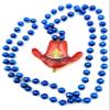 Cowboy Hat Mardi Gras Bead Necklace Rodeo Orleans Blue Beads view 1
