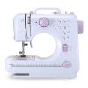 Electric Sewing Machine Multifunction Portable Hand Held Sewing Machine with 12 Built-in Stitches, Adjustable 2 Speed with Beginners Kids Sewing Machine for DIY and Curtains Home Travel (Color : Pink view 2