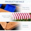 Kids Wooden Sandbox Sand Box with Adjustable Canopy Kids Outdoor Play Equipment Sand view 4