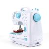 Portable Hand Held Sewing Machine with Sewing Accessories, Multi-Function Sewing Machine Lightweight for Beginners Clothing Curtains DIY Home Trave, 12 Built-in Stitches (Color : Blue) view 1