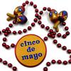 Cinco de Mayo Maracas Medallion Mardi Gras Bead Necklace Music view 2