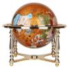 NTIYOU Geographic Globes Newest World Globe 720 Rotating Educational Globe with Four Gold Stands and Compass 33cm/12.9in Diameter Globe Globe for Decor Studio view 1