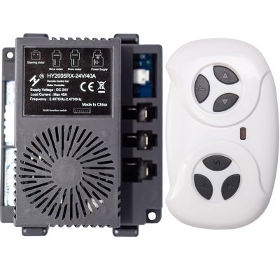 hy2005rx-2-24v,HY2005RX-24V/40A Remote Control and mainboard Ride on Toys for Kids Controller Control Box Accessories for Kids Cars to Drive with Parent Remote Replacement Parts