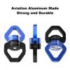 Digtichnny Swing Swivel Heavy Duty,35KN Aluminium Alloy, Swing Spinner for Tree Swing, Aerial Dance, Childrens Swing, Hanging Hammock Outdoor Indoor (Black-Blue) view 3